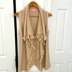 Lilly Pulitzer draped sweater cardigan/vest. Size XS
